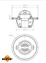 Termostato, refrigerante NRF 725155