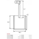 Escobilla de carbón, arrancador AS-PL SB3005