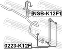 Bieleta de suspensión delantera FEBEST 0223-K12F