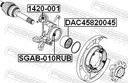 Buje de Suspensión del Brazo oscilante FEBEST SGAB-010RUB
