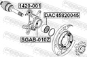 Buje de Suspensión del Brazo oscilante FEBEST SGAB-010Z