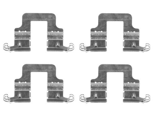 Kit de accesorios, pastillas de frenos HELLA 8DZ 355 204-851