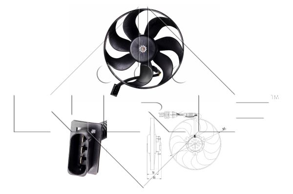 Ventilador del radiador NRF 47064