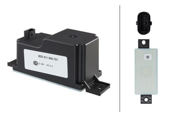 Estabilizador de tensión, sistema start/stop HELLA 8ES 011 590-701