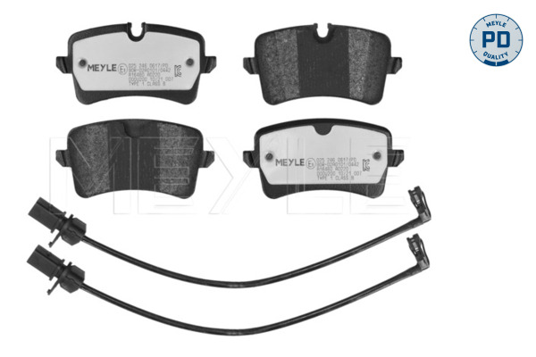 Pastillas de freno traseras MEYLE 025 246 0617/PD