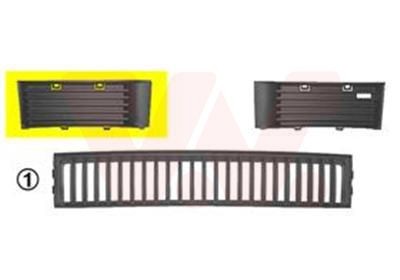 Rejilla derecha de ventilación del parachoques VAN WEZEL 7625592
