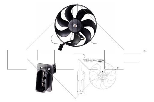 [NRF47064] Ventilador del radiador NRF 47064