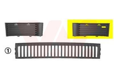 [7625591] Rejilla izquierda de ventilación del parachoques VAN WEZEL 7625591
