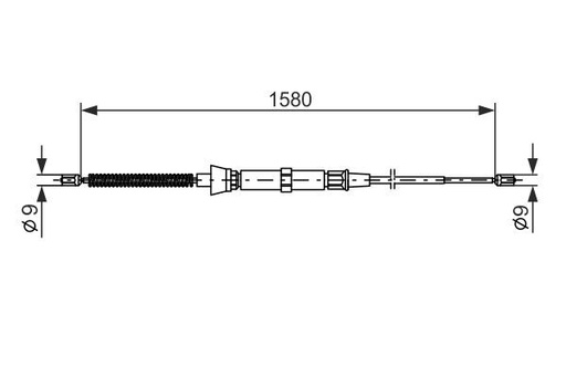 [1987477806] Cable de accionamiento, freno de estacionamiento BOSCH 1 987 477 806