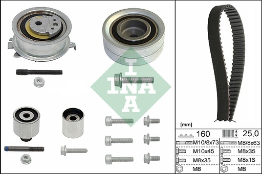 [530055010] Kit de correa de distribución INA 530 0550 10