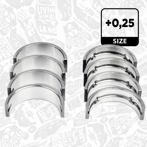 Juego de cojinetes de cigüeñal ET ENGINETEAM LH004225